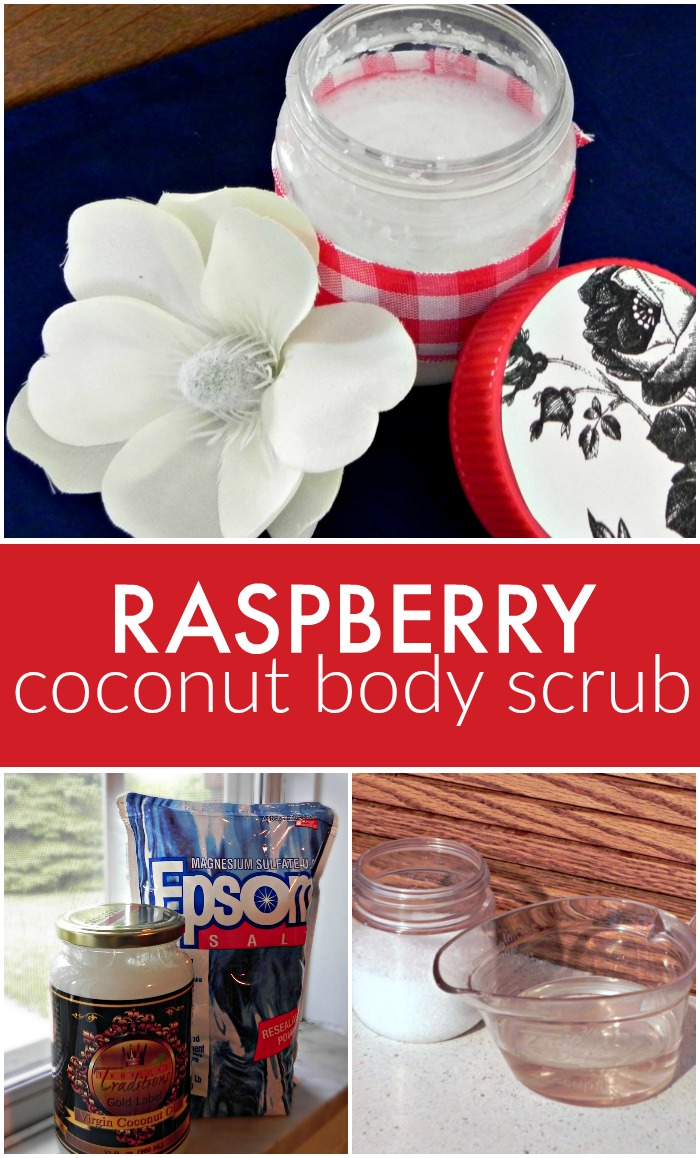 Raspberry Coconut Oil Body Scrub