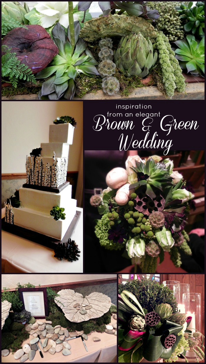 Inspiration from an Elegant Brown and Green Wedding