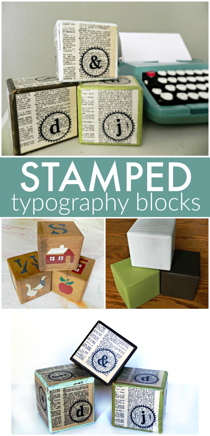 Stamped Typography Blocks for PSA Essentials