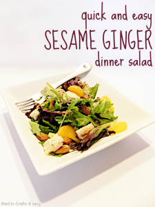 Sesame Ginger Dinner Salad