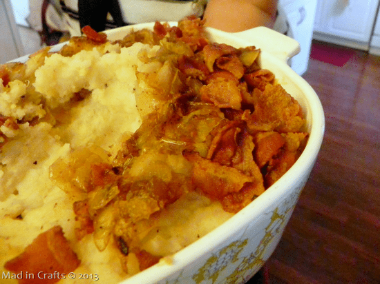 German potato side dish in a bowl