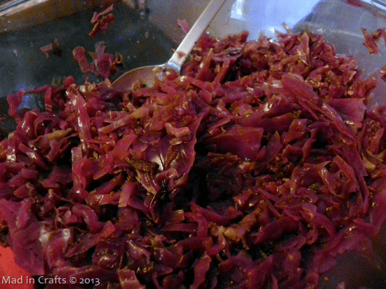 German red cabbage in a bowl