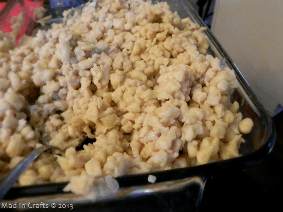 spaetzle in a serving dish