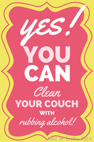Yes! You Can Clean Your Couch with Rubbing Alcohol