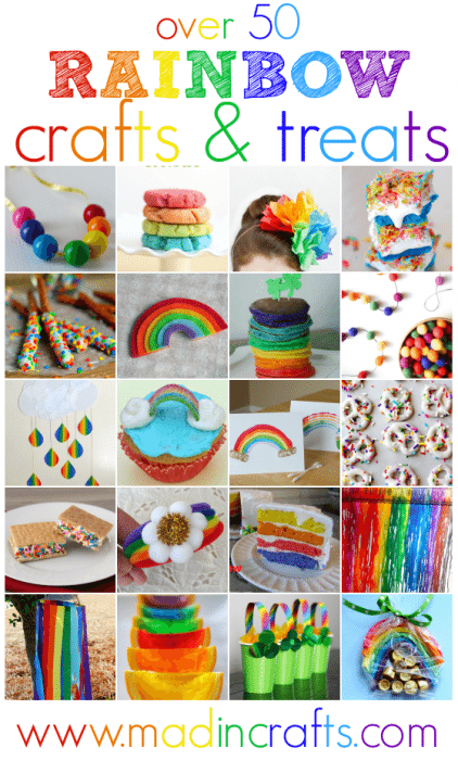 Over 50 Rainbow Crafts and Treats - Mad in Crafts