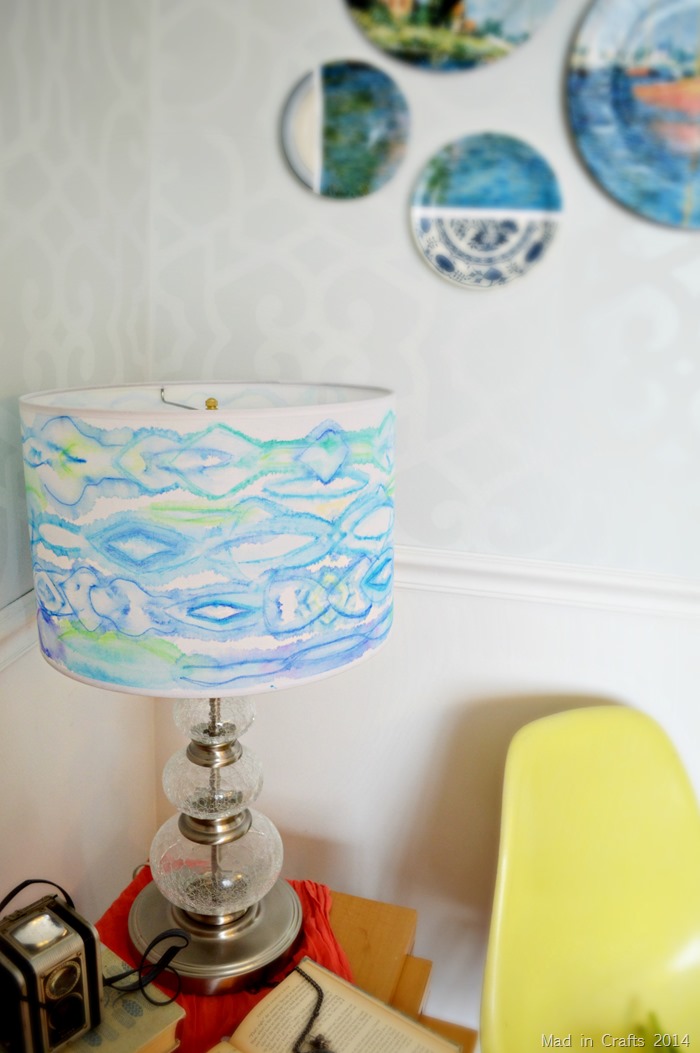 watercolored lampshade