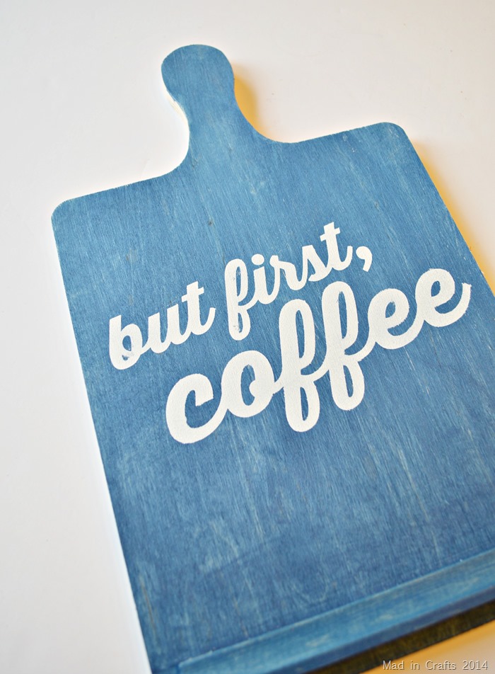 But First Coffee Sign remove stencil