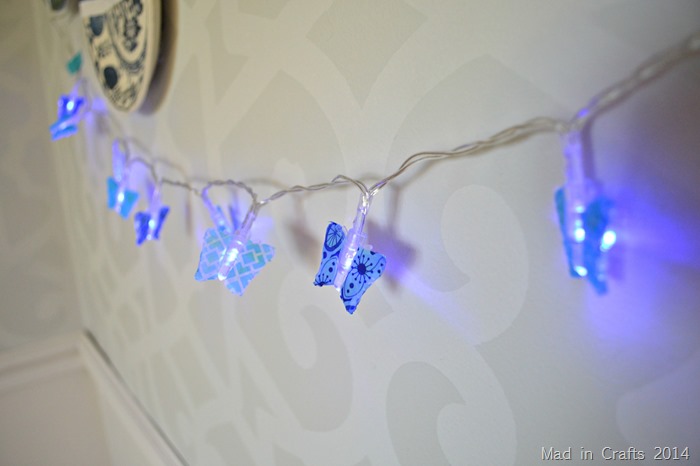 Washi Tape Butterfly Lights