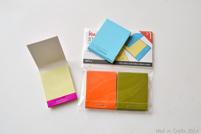 Matchbook Sticky Notepads