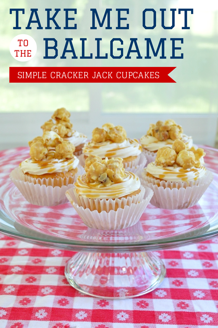 Simple Cracker Jack Cupcakes
