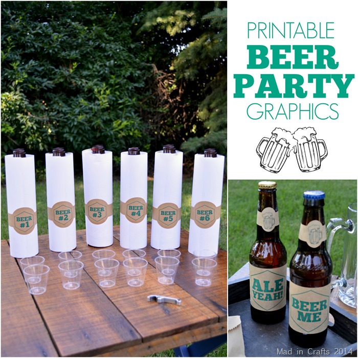 Printable Beer Party Graphics