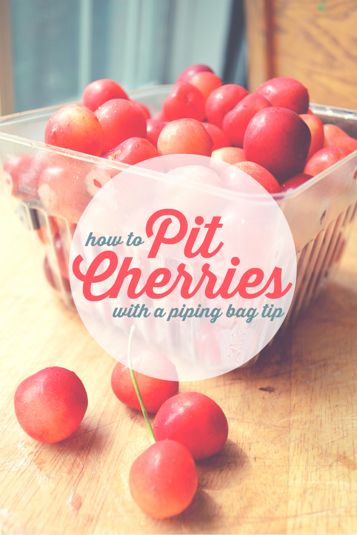 How To Pit Cherries with a Piping Bag Tip Tutorial