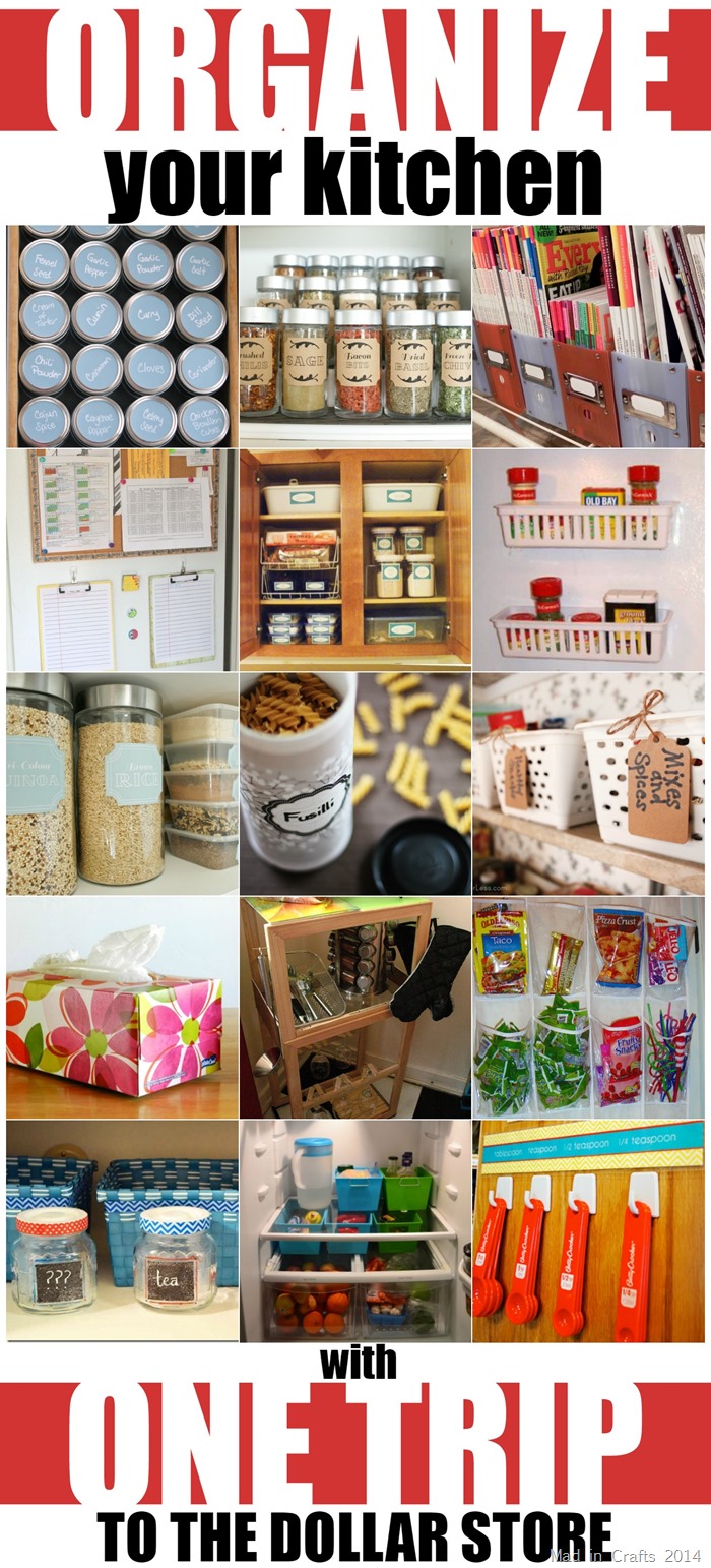 Organize Your Kitchen with One Trip to the Dollar Store