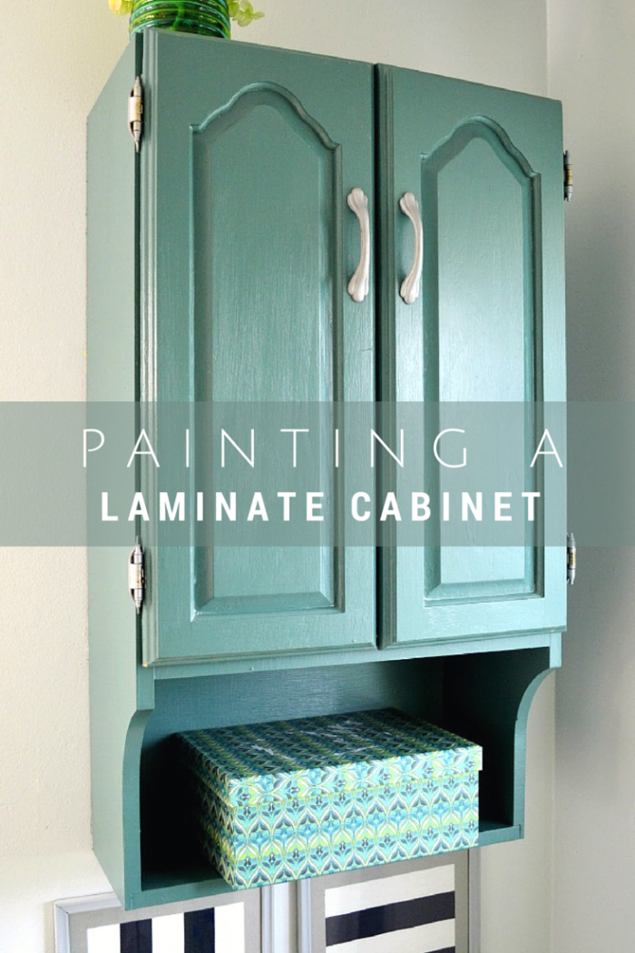 Painting a Laminate Cabinet