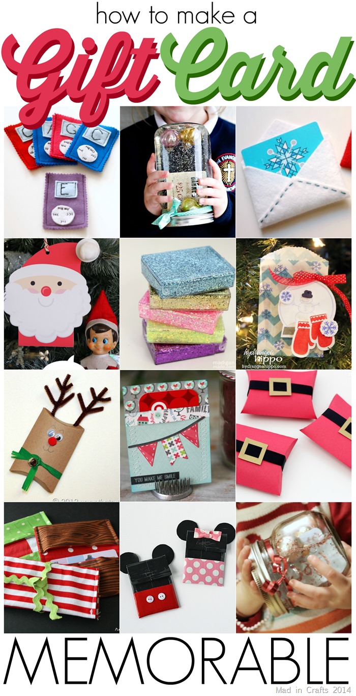 20 Ways to Make a Gift Card Memorable - Mad in Crafts