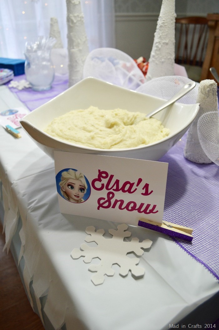 Food for Frozen Birthday Party
