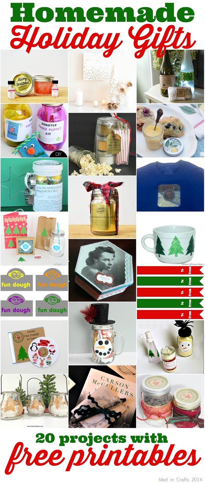 Holiday Gifts Using Printable Labels