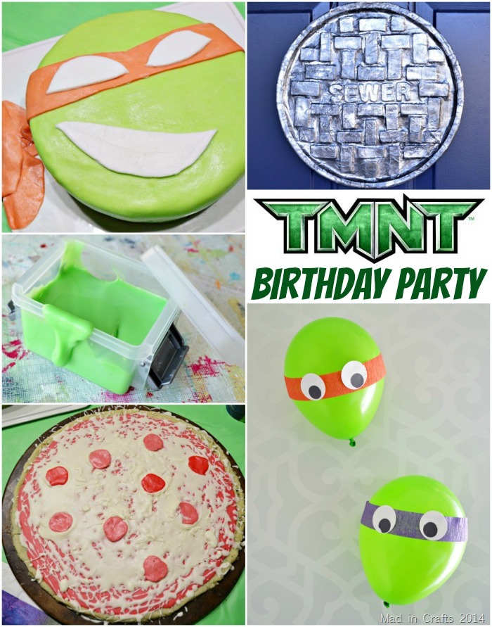 Homemade TMNT Birthday Party