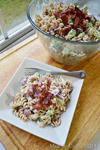 harvest salad pasta lighter recipes bacon mayo traditional but madincrafts