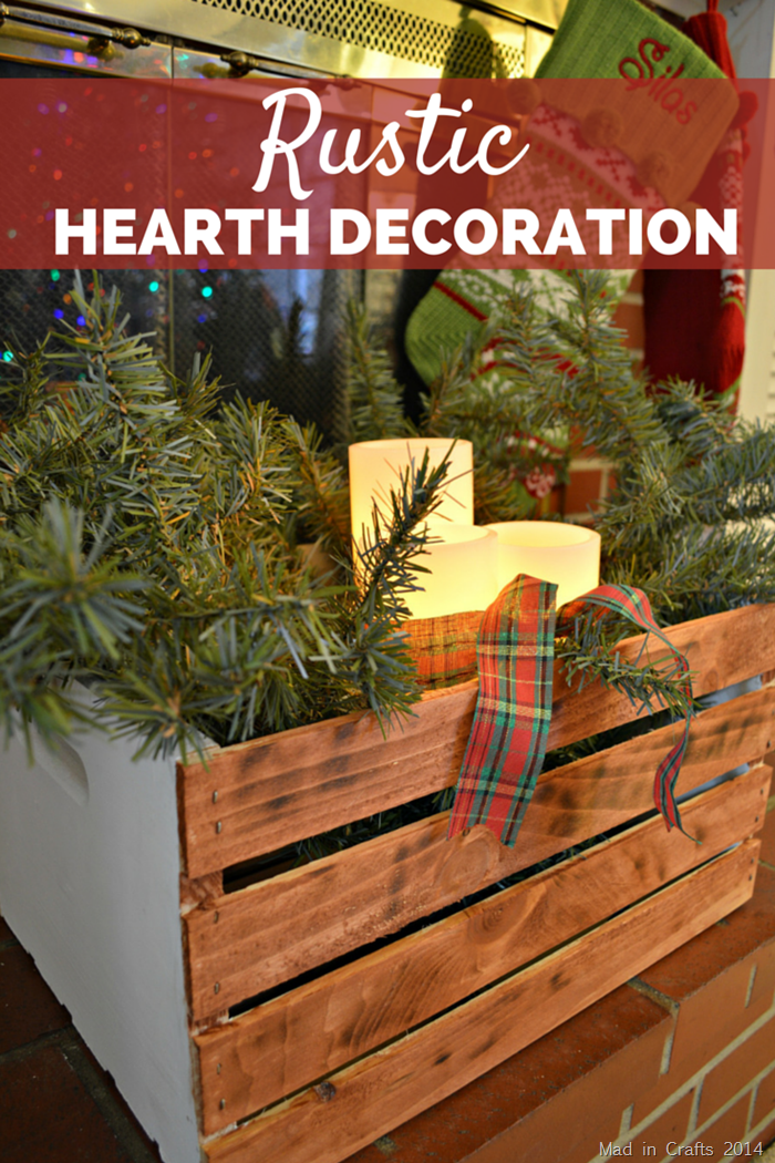 RUSTIC FIREPLACE HEARTH CRATE