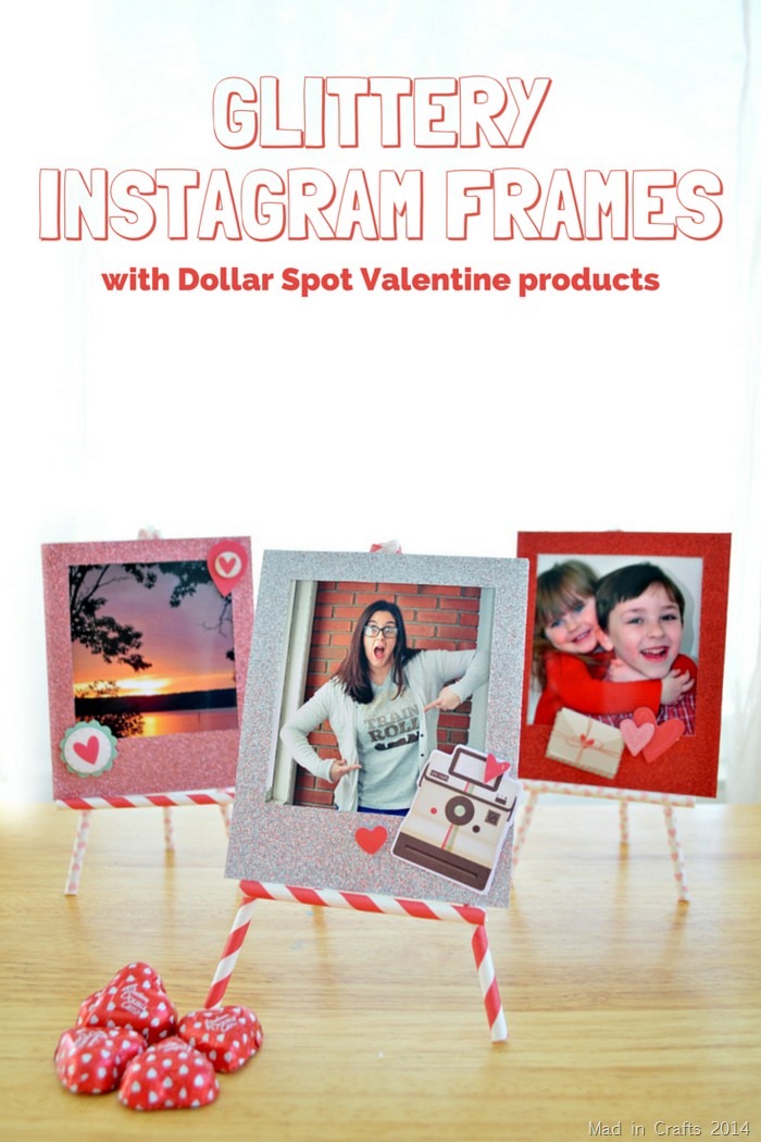 DIY Glittery Instagram Frames