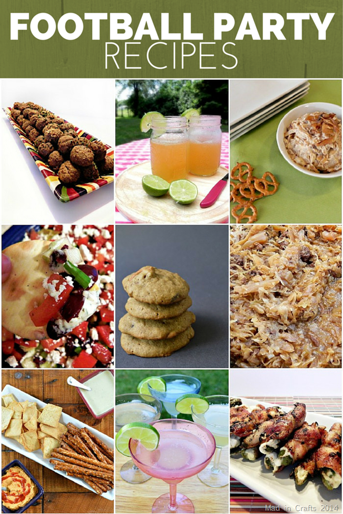Collage of Football Party Recipes