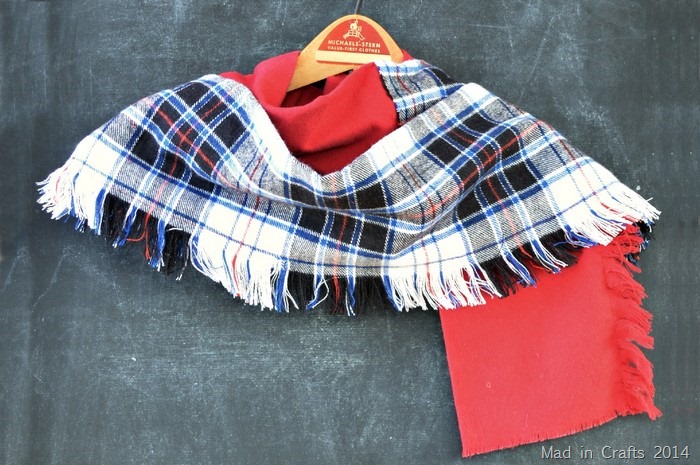 How to Make a Fringed Flannel Scarf
