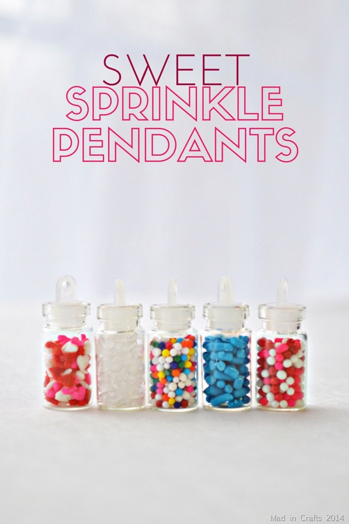 Sweet Sprinkle Pendants - Mad in Crafts