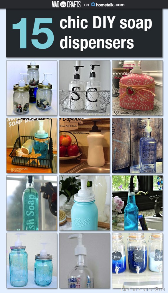 15 Chic DIY Soap Dispenser Projects