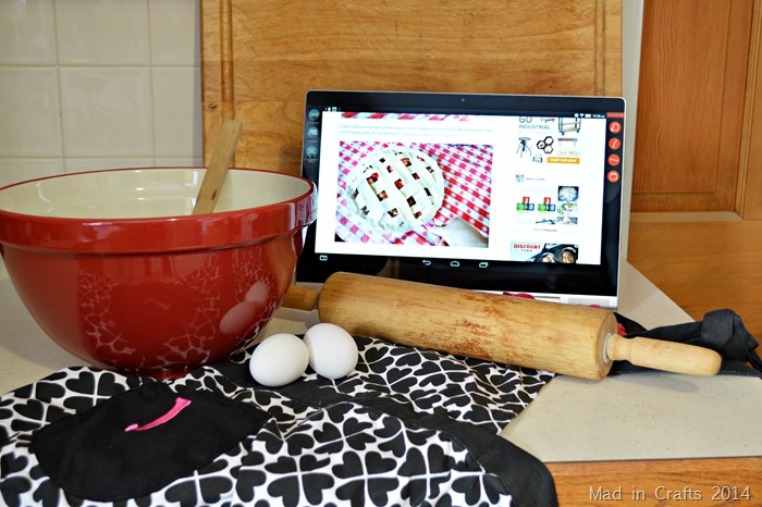 Yoga Tablet in the Kitchen