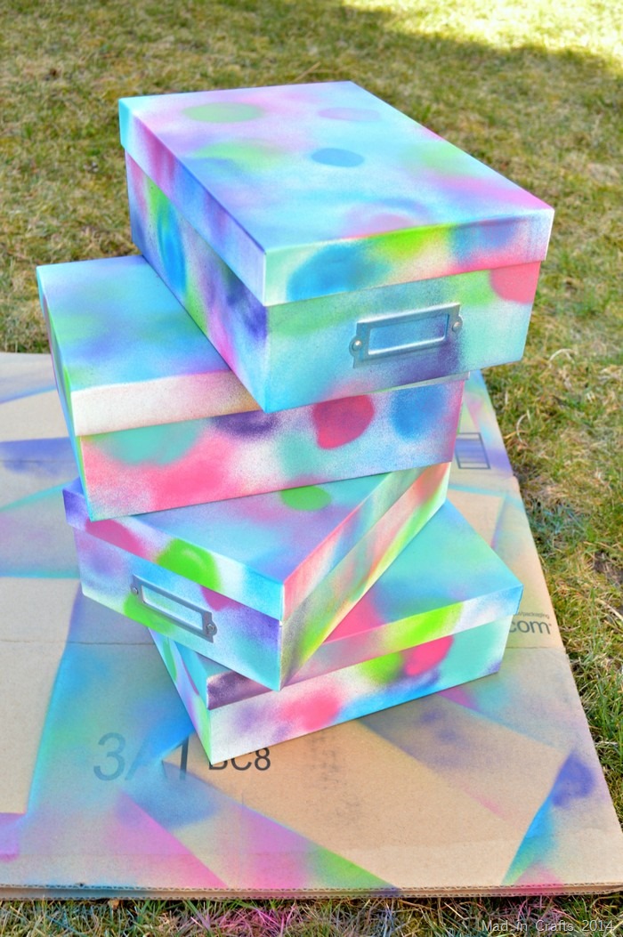Painted Storage Boxes
