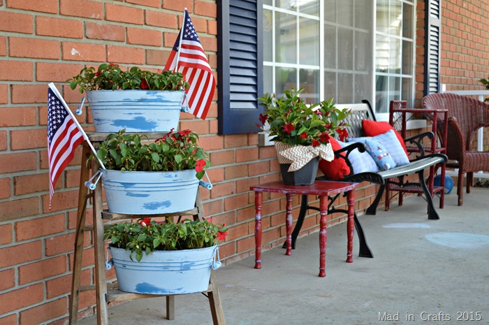 Chalky Finish Planters and Porch Decor