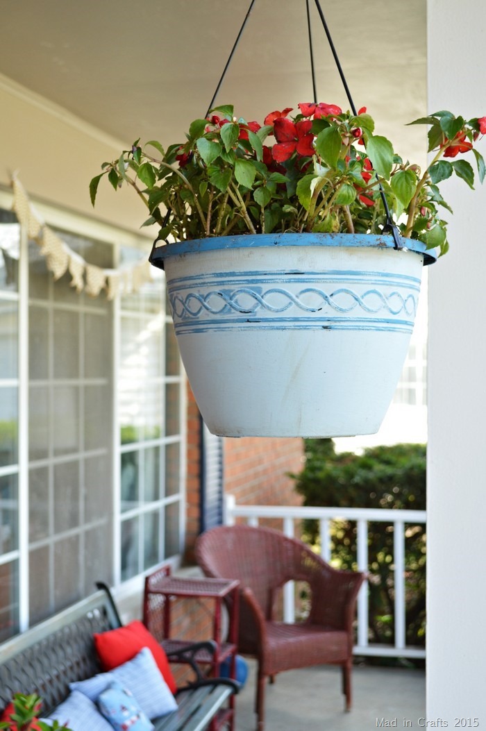 chalky finish hanging planters