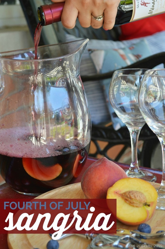 Fourth of July Sangria Recipe - Mad in Crafts