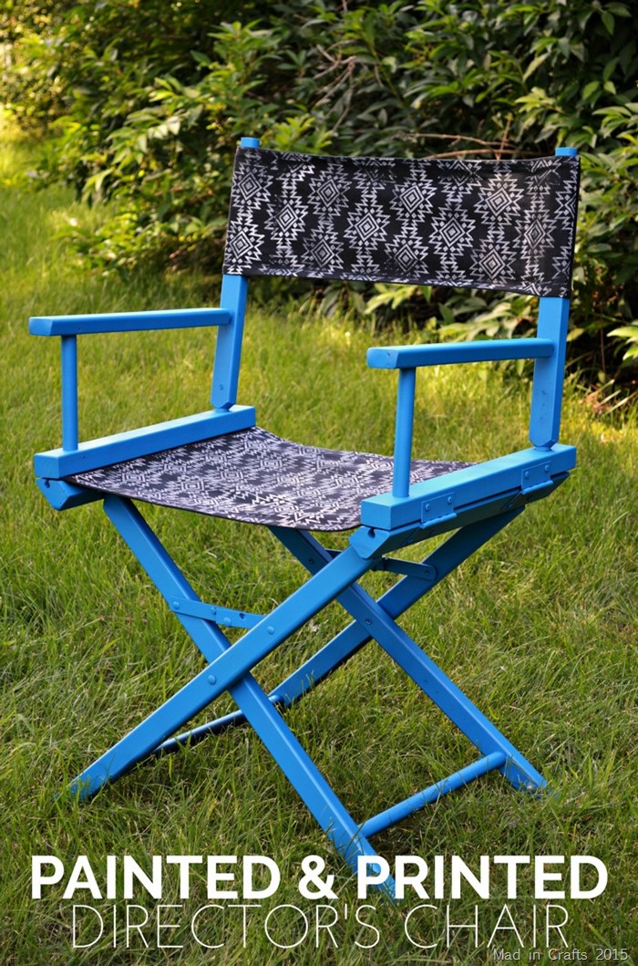 Painted and Printed Directors Chair Tutorial