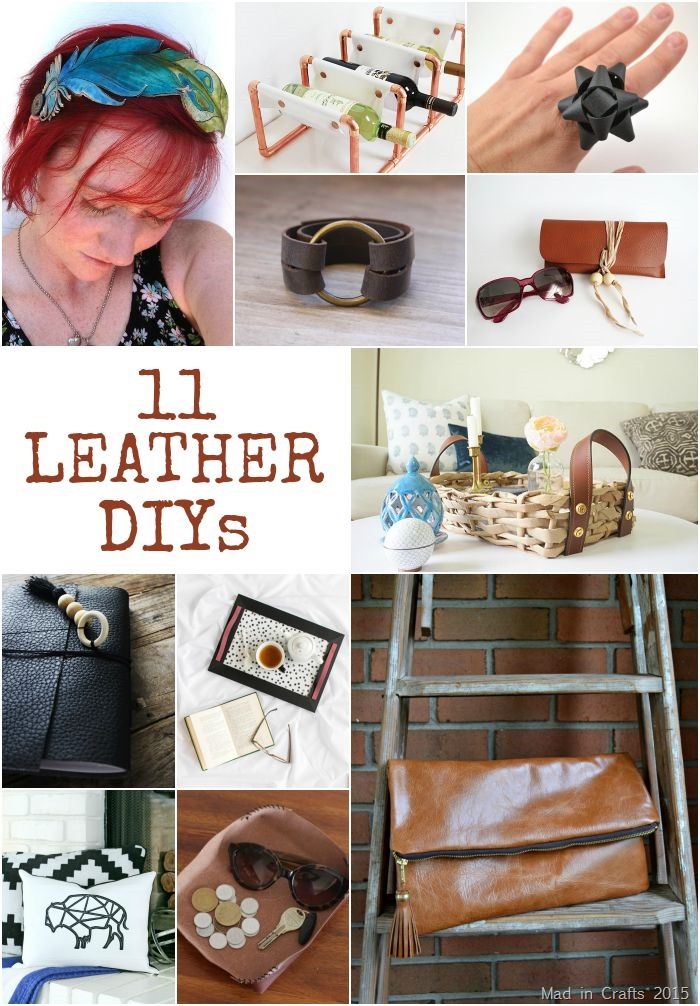 11 Trendy Leather DIYs - Mad in Crafts