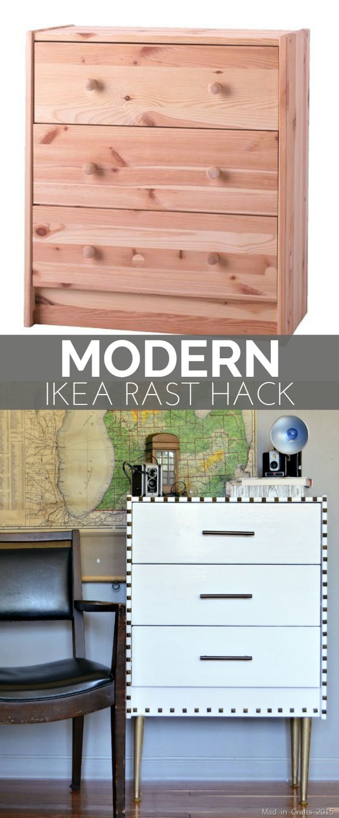 Ikea Rast Hack Before and After