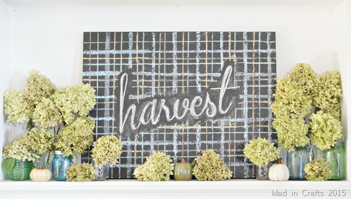 Hydrangea Harvest Mantel