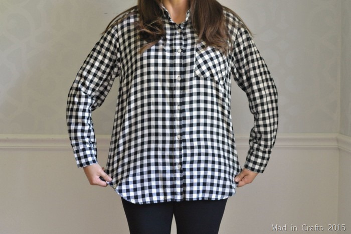alter a boxy flannel shirt