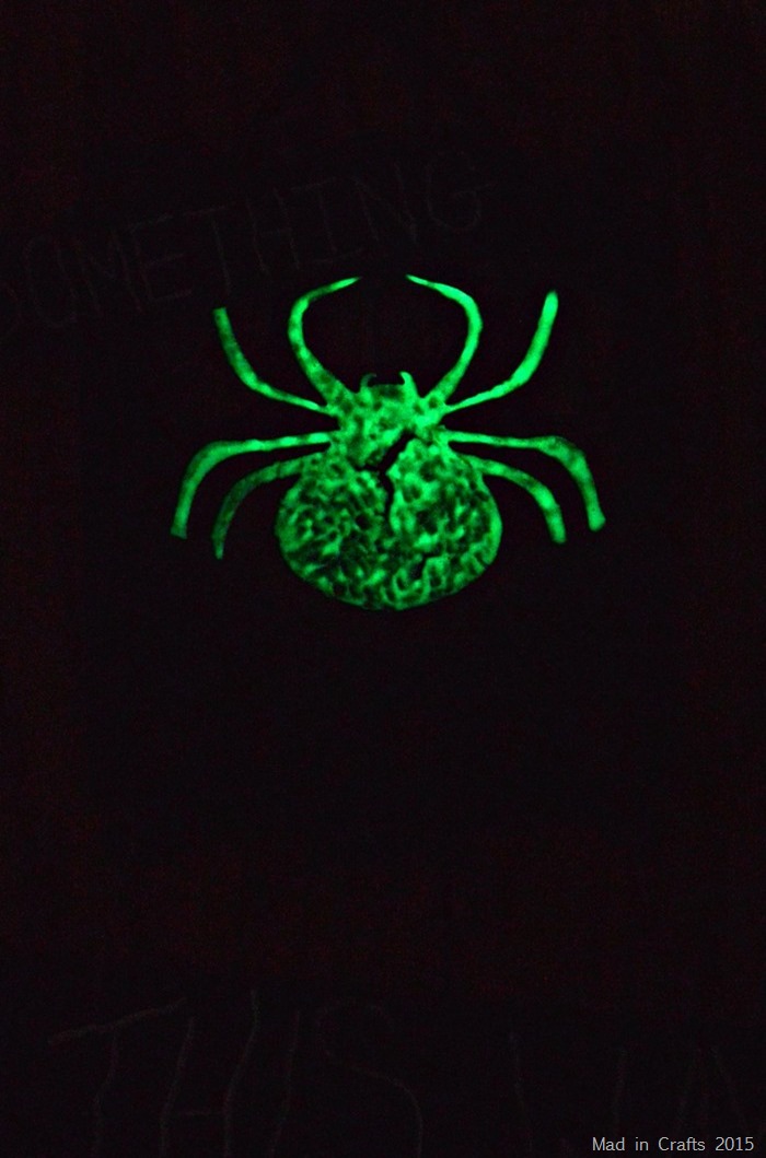 glowing spider