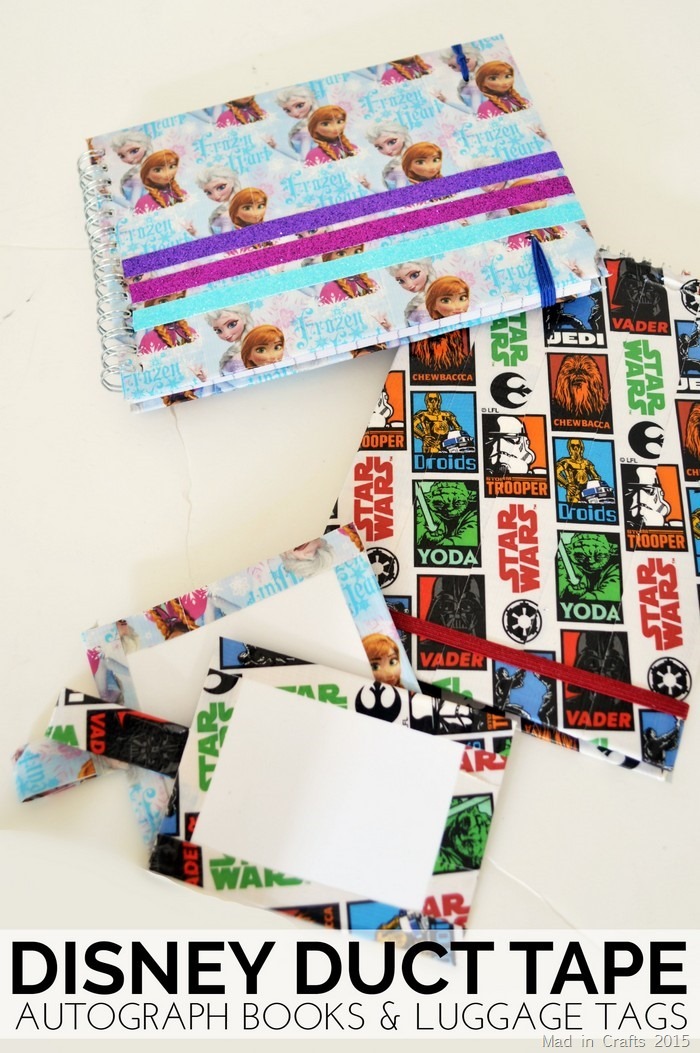 Disney Duct Tape Autograph Books and Luggage Tags