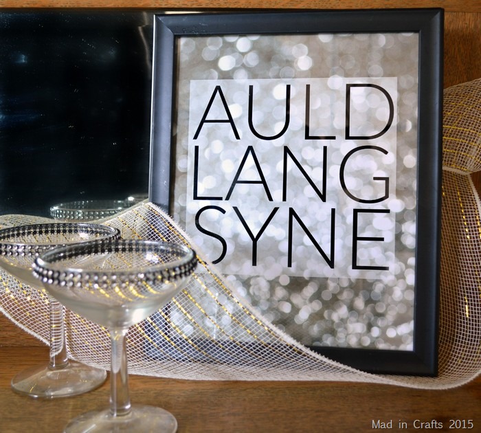 Auld Lang Syne Printable