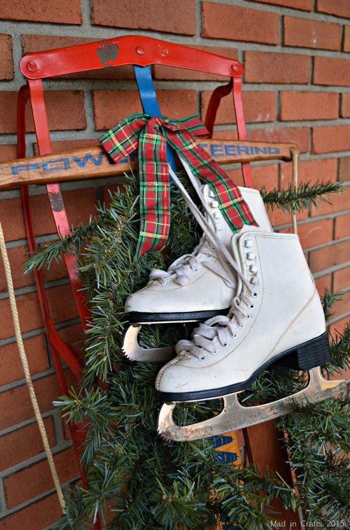 Christmas Sled and Skates