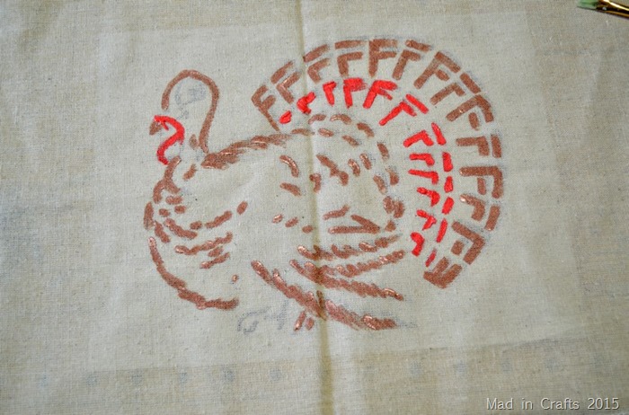 Hand Painted Turkey Runner