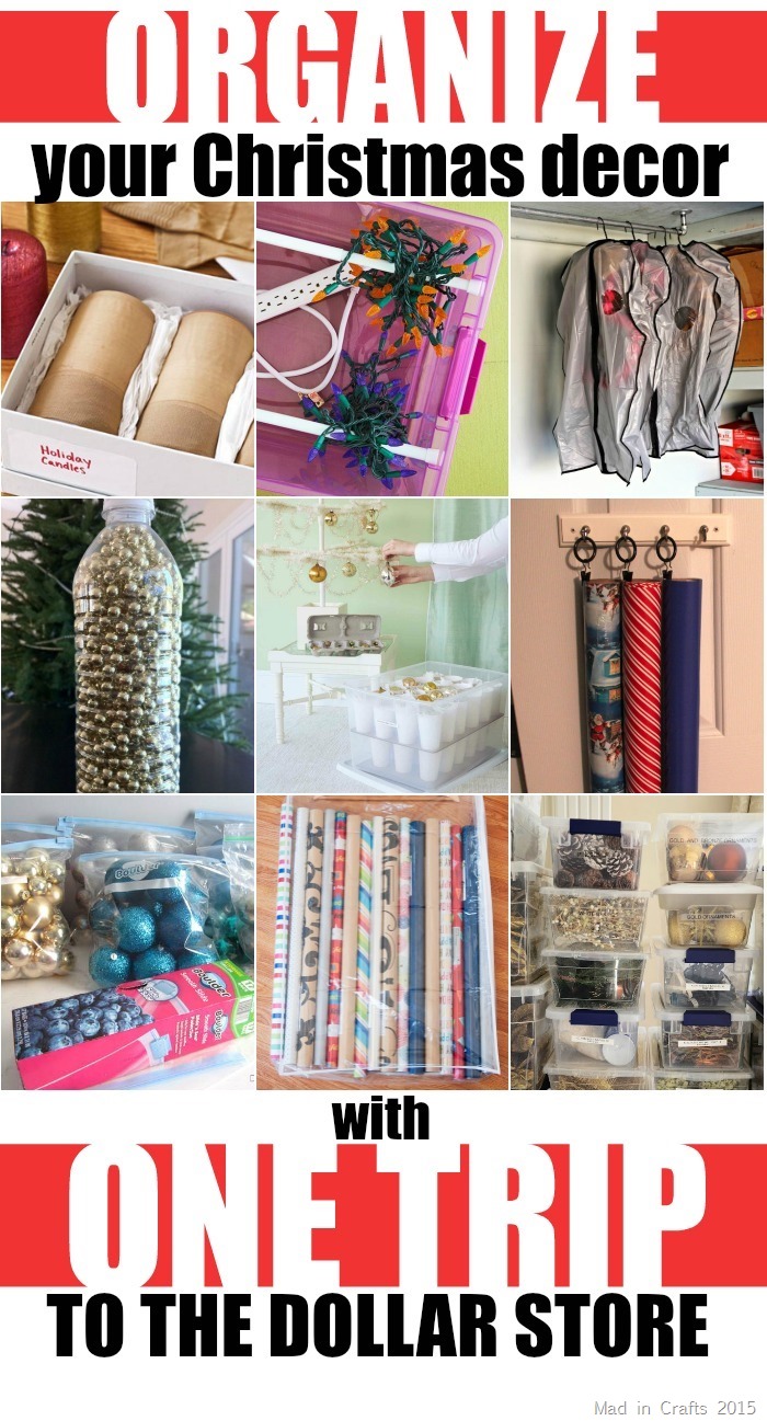 Organize Your Christmas Decor with One Trip to the Dollar Store