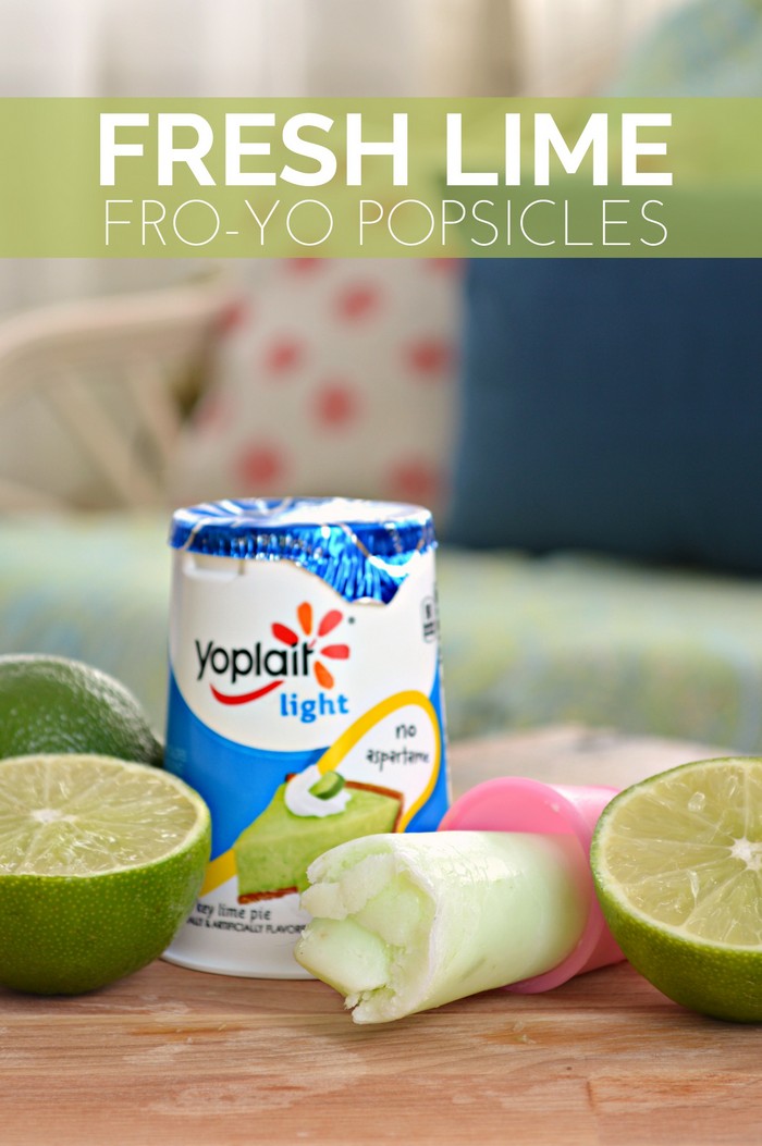 Fresh Lime FroYo Popsicles