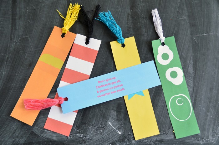 Seuss bookmarks with quotes