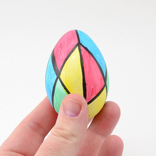 painted stained glass easter eggs