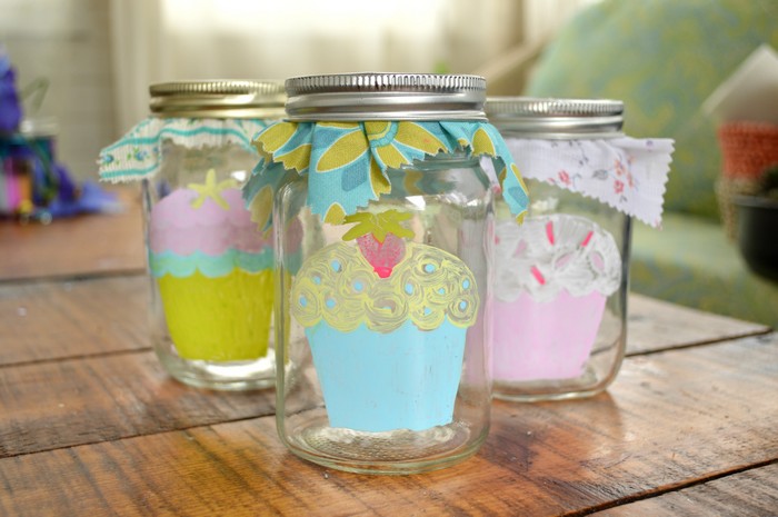 Coloring Page Mason Jars