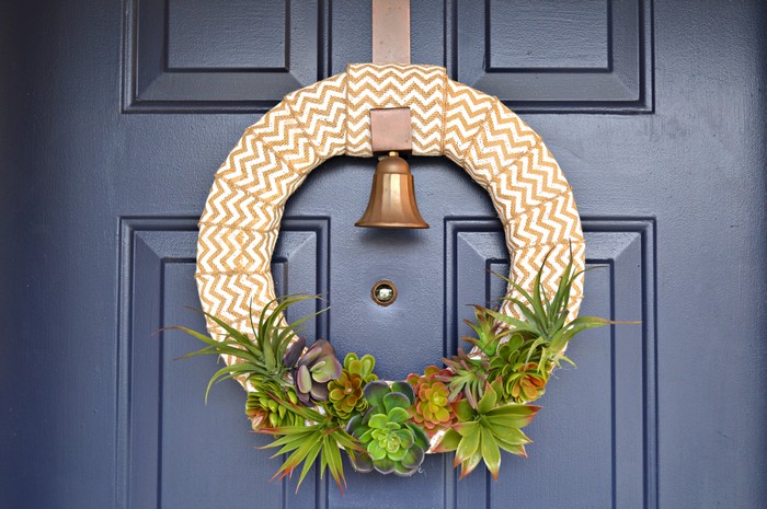 Spring Succulent Wreath